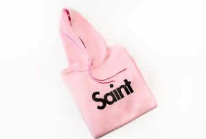 SAINT_pink_front.JPG , odzież chrześcijańska, bluza chrzescijanska, bluza chrześcijańska, bluza z siglum, bluza z kapturem, bluza Hope, hopeclothes, bluza Saint, bluza BASIC, bluza z siglum,