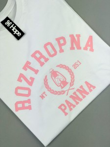 Roztropna_panna_white, tshirt chrześcijański, koszulka chrześcijańska, Christian streetwear, biała koszulka, koszulka z nadrukiem, koszulka roztropna panna, Urban preacher, hopeclothes, Hope,