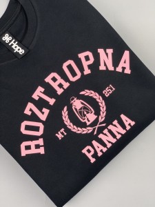Roztropna_panna_crewneck, bluza chrześcijańska, bluza czarna, Christian streetwear, czarna bluza, bluza z nadrukiem, bluza roztropna panna, Urban preacher, hopeclothes, Hope, crewneck black, bluza bez kaptura